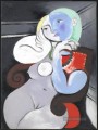 Nackte Frau in einem roten Sessel Kubismus Pablo Picasso